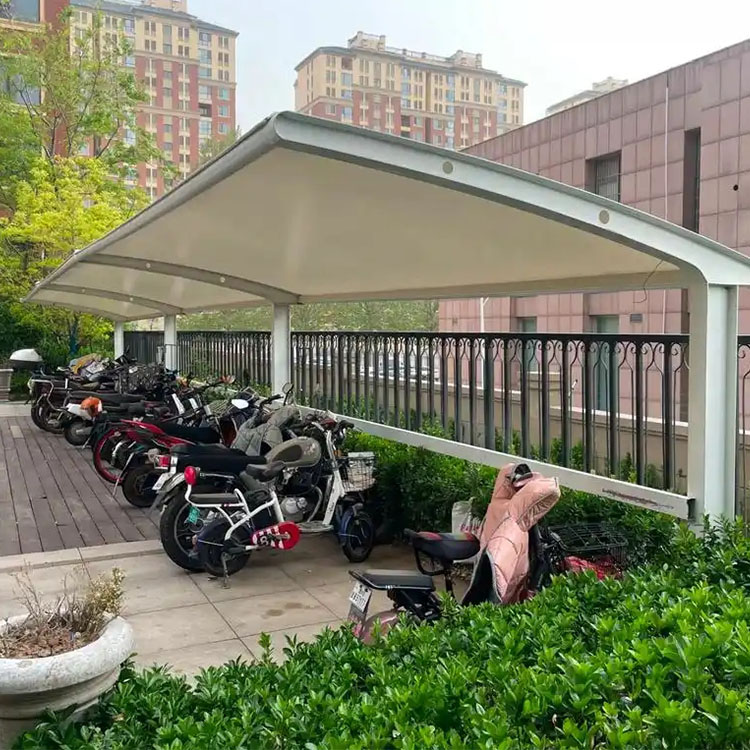 太白县膜结构电动车棚